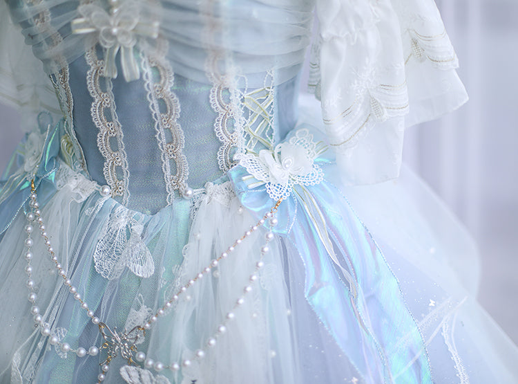 FantasyMirror - Exquisite Butterfly JSK Floral Wedding Lolita JSK Dress