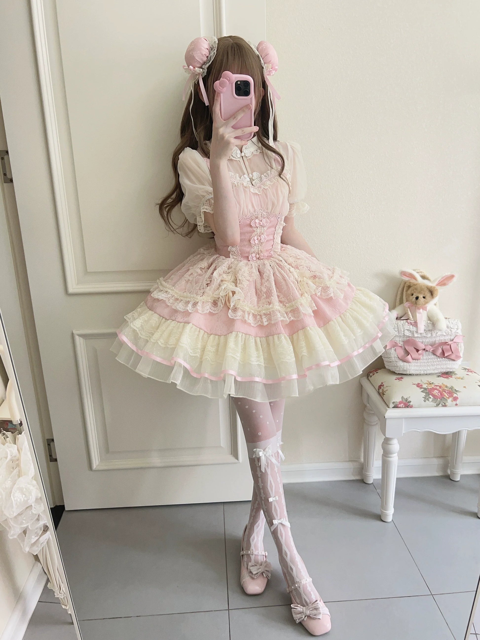 Sugar Girl - Hua Ji Fu Lei - Chinese Style Lolita JSK Dress Ballet Style Innerwear Set