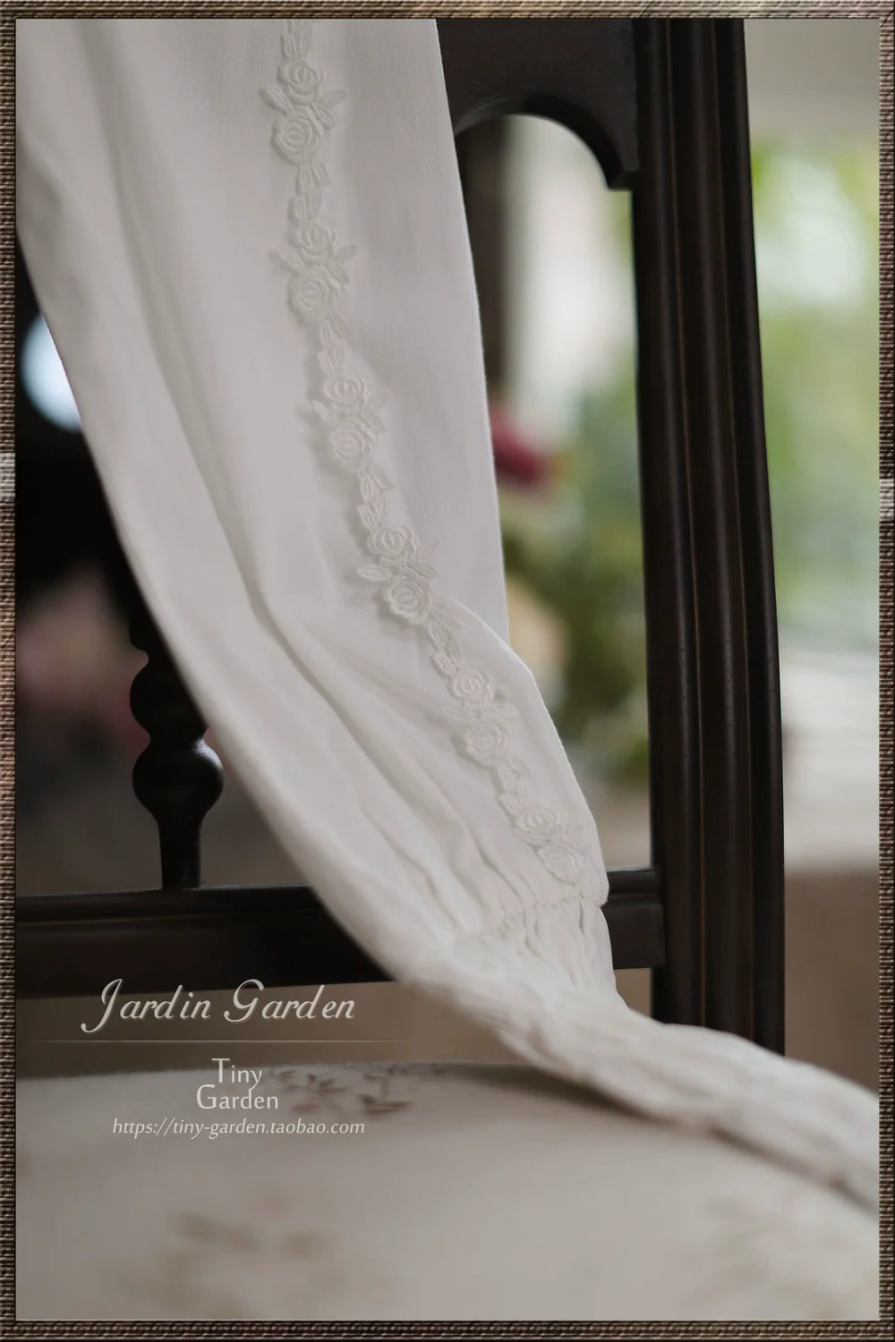 Tiny Garden - Black Forest Garden - Classic Lolita Blouse Mutton Leg Sleeves Stand Collar Shirt