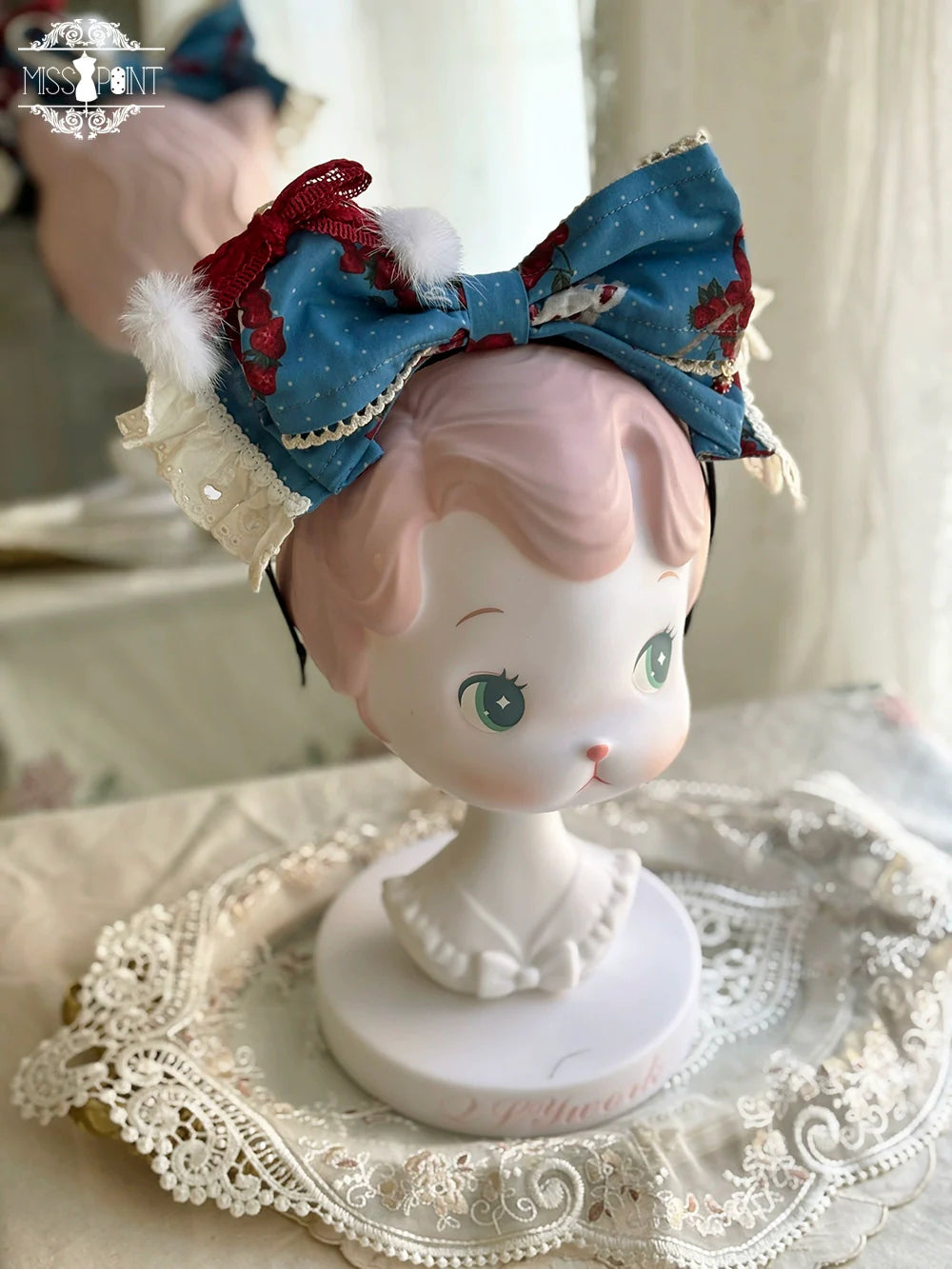Miss Point - Forest Berry Bunny - Classic Lolita Accessory Cute Rabbit BNT KC and Brooch