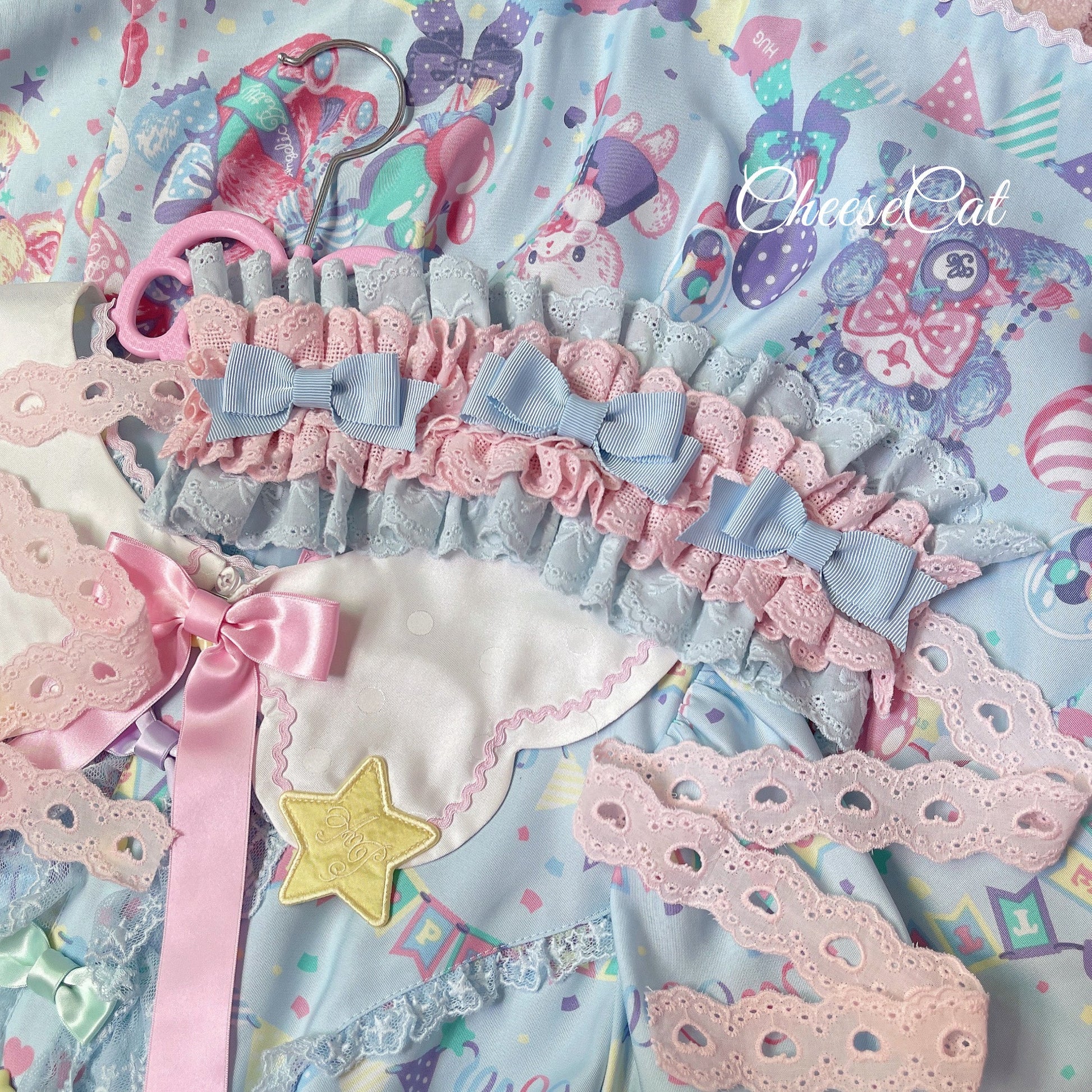 Cheese Cat - Doll Lullaby Tabby Cat Cotton Lolita Headdress