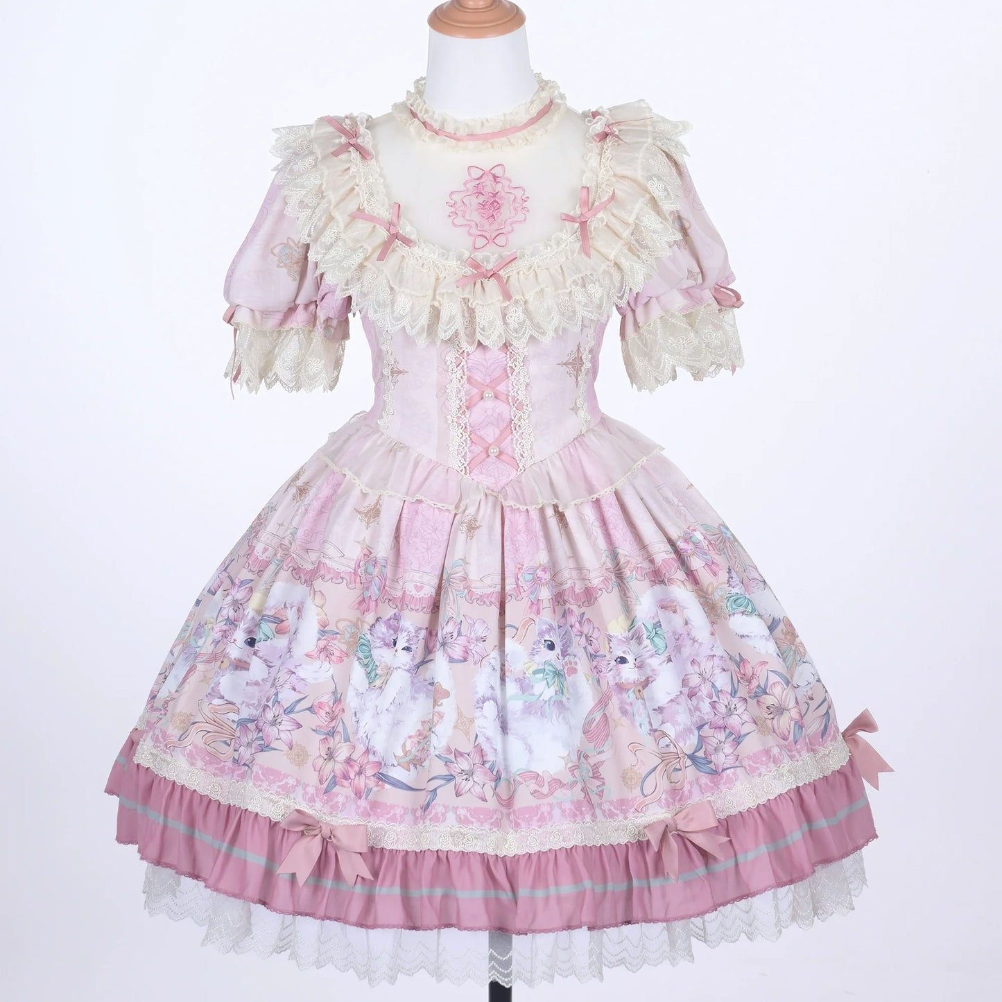 Bolero - Liliana Cat - Sweet Lolita Gorgeous OP Dress with Soft Lace & Organza