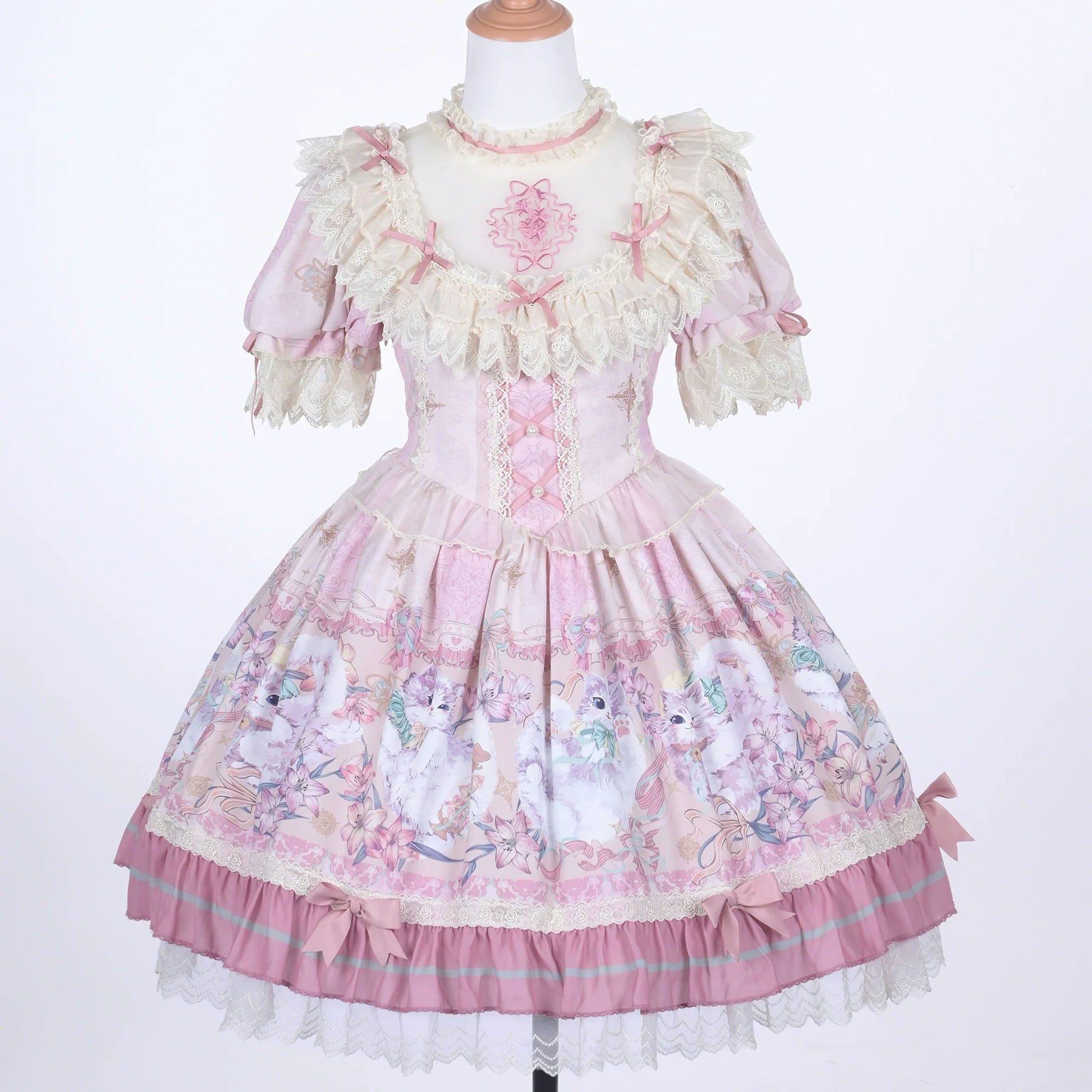 Bolero - Liliana Cat - Sweet Lolita Gorgeous OP Dress with Soft Lace & Organza