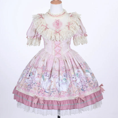 Bolero - Liliana Cat - Sweet Lolita Gorgeous OP Dress with Soft Lace & Organza