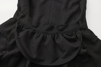 Immortal Thorn - Silent Agent - Ouji Lolita Black Vest Coat