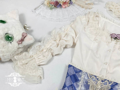 Miss Point - Elizabeth Meow - Classic Lolita Blouse Lotus Root Sleeve Lolita Shirt