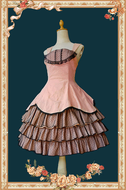 Infanta - Waltz - Classic Lolita JSK Tiered Dress with Bunny Ear Blouse