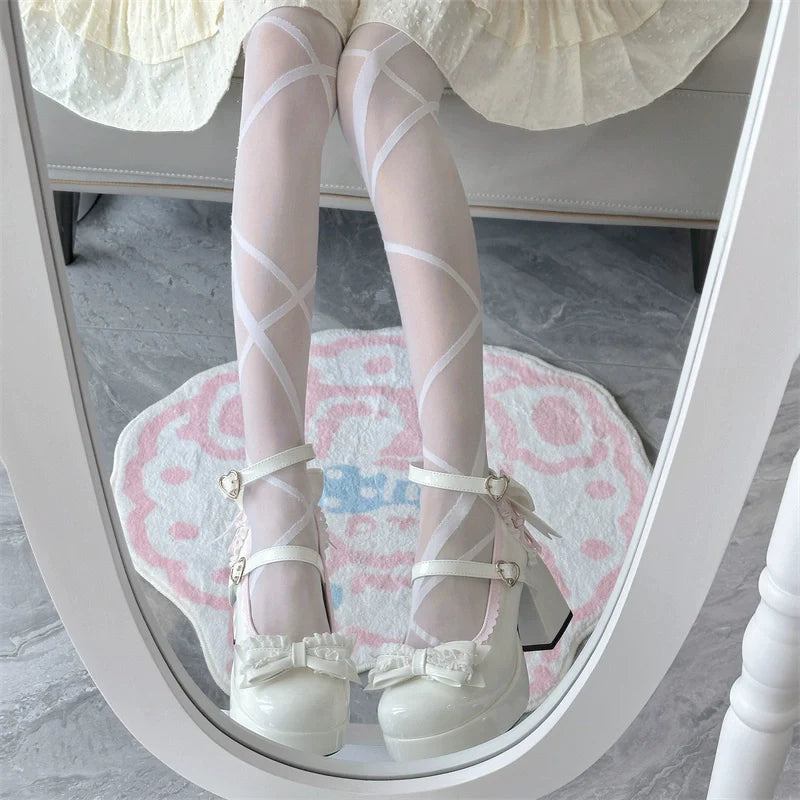 Jiangjiang Biscuit - Elegant Lolita High Heel Shoes Round Toe Low Cut