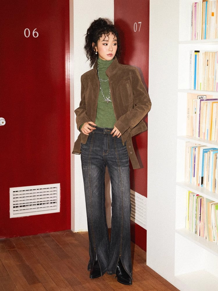 Turtleneck wool knit【s0000010369】