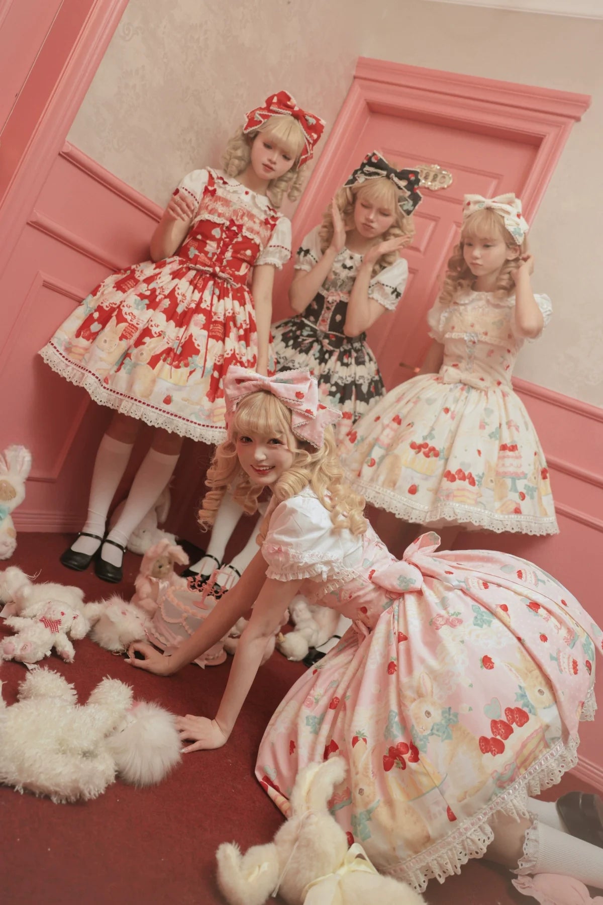 Dark Star Island - Honey Bunny Cake - Sweet Lolita JSK/OP/Strap SK/Shirt