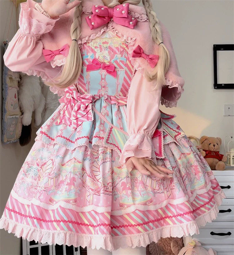 Letters from Unknown Star - Kawaii Lolita Cape Winter Lolita Shawl Daily
