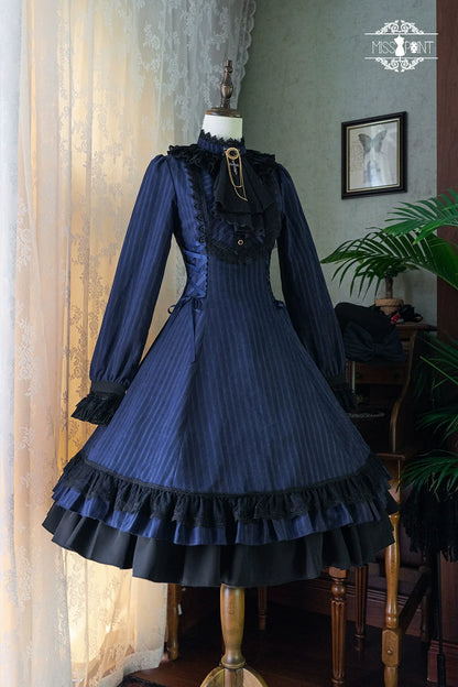 Miss Point - Perintz Manor - Gothic Lolita OP Long Sleeve Retro Lolita Dress