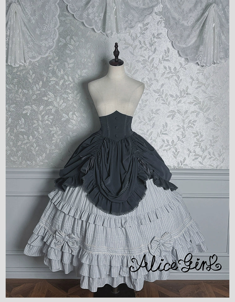 Alice Girl - Duke of Victoria - Classic Lolita SK & Overskirt Set