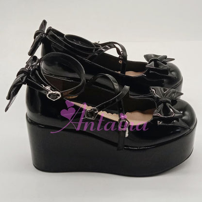 Antaina - Lolita Bow Platform Shoes Multiple Colors