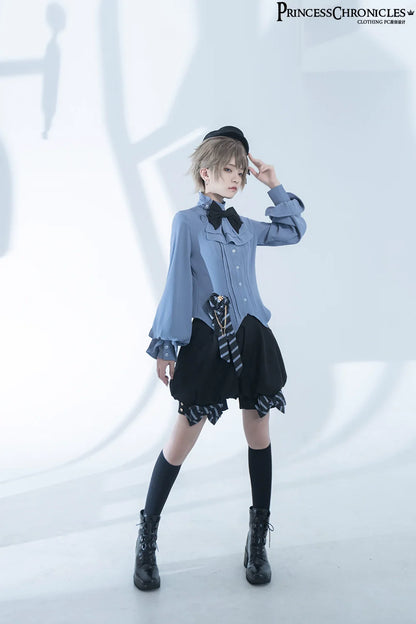 Princess Chronicles - Narrative Rule - Ouji Lolita Shorts Set, Long Vest