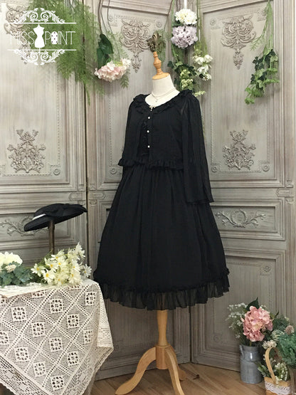 Miss point - Rhine Riverside - French Vintage Chiffon Lolita JSK