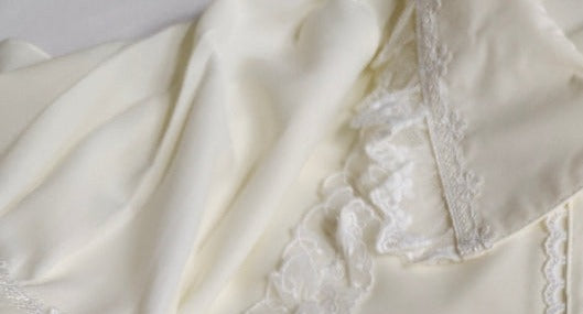 Yilia - Sweet Lolita Puff Sleeve Short Sleeve Blouse