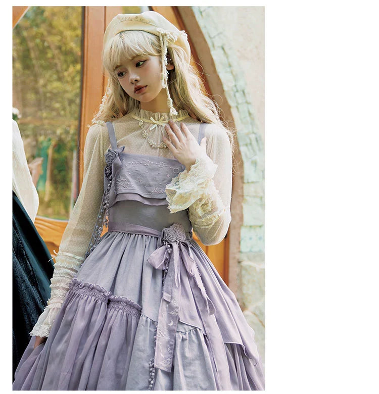 Nuit De Cellophane - A Thousand Moonfalls - Elegant Lolita JSK Dress Thin Cardigan
