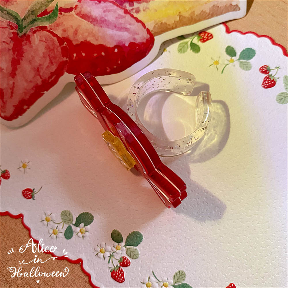 Halloween Alice - Rainbow Candy - Sweet Lolita Ring Hairclip