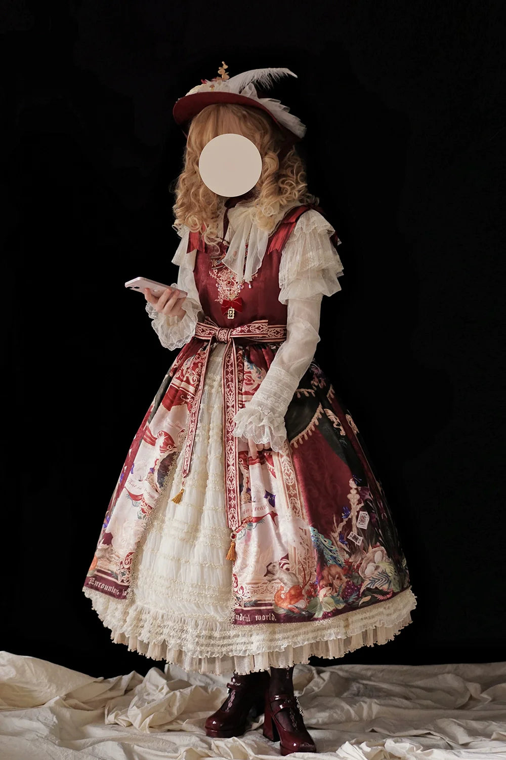 Miss Point - Kaleidoscope - Classical Lolita Shirt Dot Gauze Detachable Puff Sleeve Blouse Customized