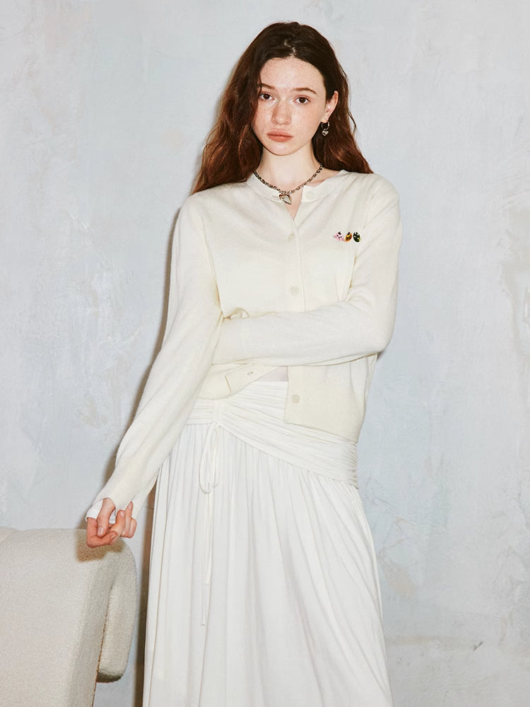 Long sleeve pleated dress【s0000007603】