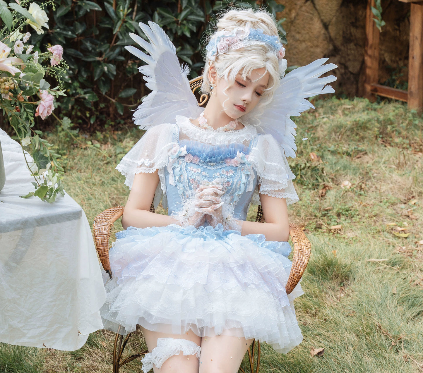 Garden Cat - Princess Sleeve Classic Lolita Blouse