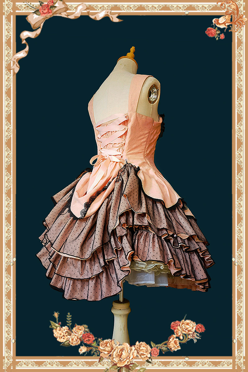 Infanta - Waltz - Classic Lolita JSK Tiered Dress with Bunny Ear Blouse