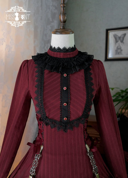 Miss Point - Perintz Manor - Gothic Lolita OP Long Sleeve Retro Lolita Dress