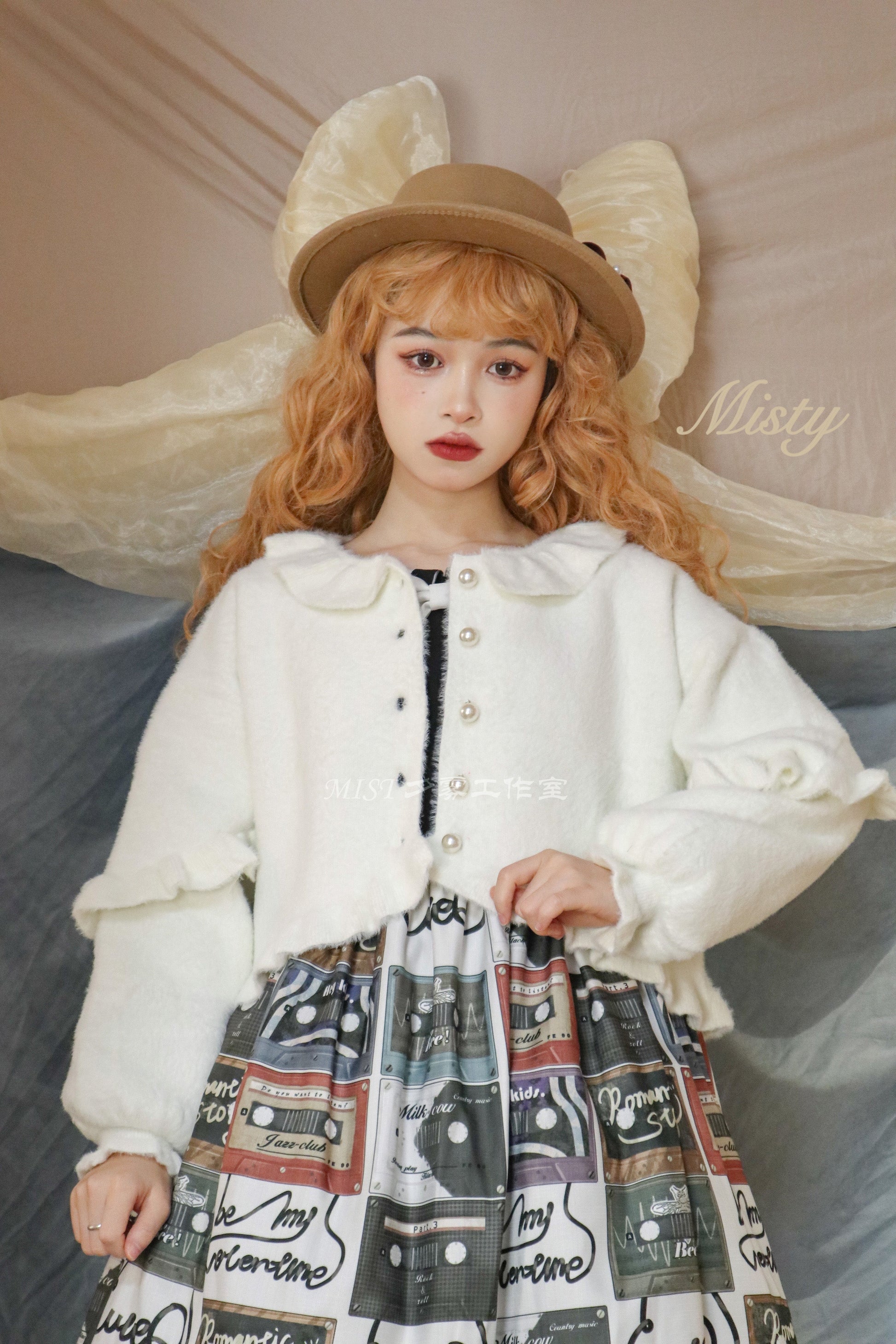MIST - Small Ointment - Sweet Lolita Thick Sweater Coat Puff Sleeve