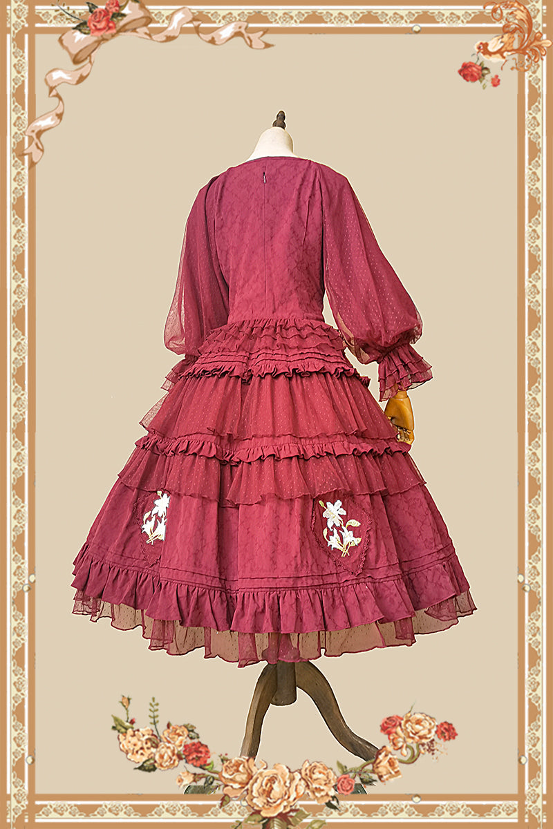Infanta - Melaleuca Lily - Embroidery Country Lolita Blouse and Skirt
