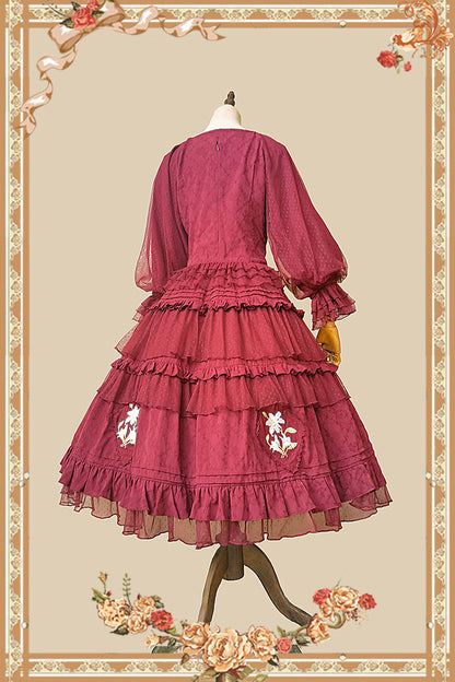 Infanta - Melaleuca Lily - Embroidery Country Lolita Blouse and Skirt
