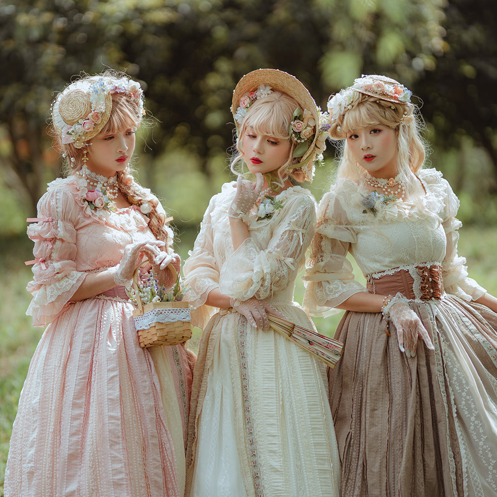 Miss point - Sally's Garden - Lolita Flower Bow Lace Necklace