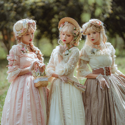 Miss point - Sally's Garden - Lolita Flower Bow Lace Necklace