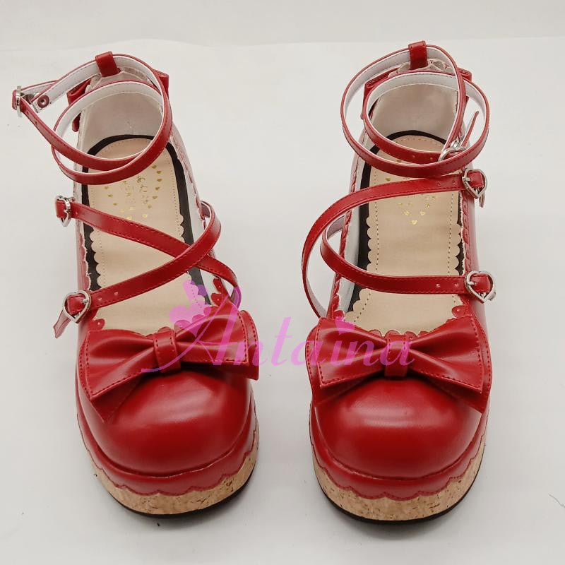 Antaina - Sweet Lolita Tea Party Red Shoes