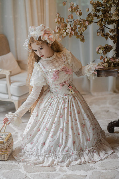 Miss Point - Customized Wood Rose 2.0 Elegant Vintage Jumper Dress