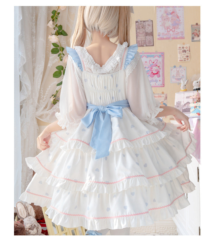 Eieyomi - White Peach Mousse - Sweet Lolita Summer JSK