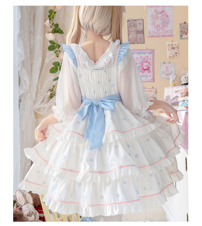 Eieyomi - White Peach Mousse - Sweet Lolita Summer JSK