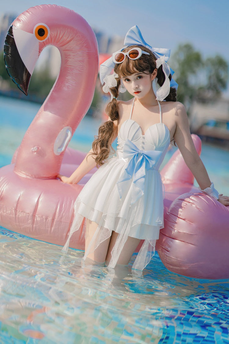 Letters from Unknown Star - Mermaid of the Sea Moon - Lolita Inspired Swimsuit in Two-piece and One-piece