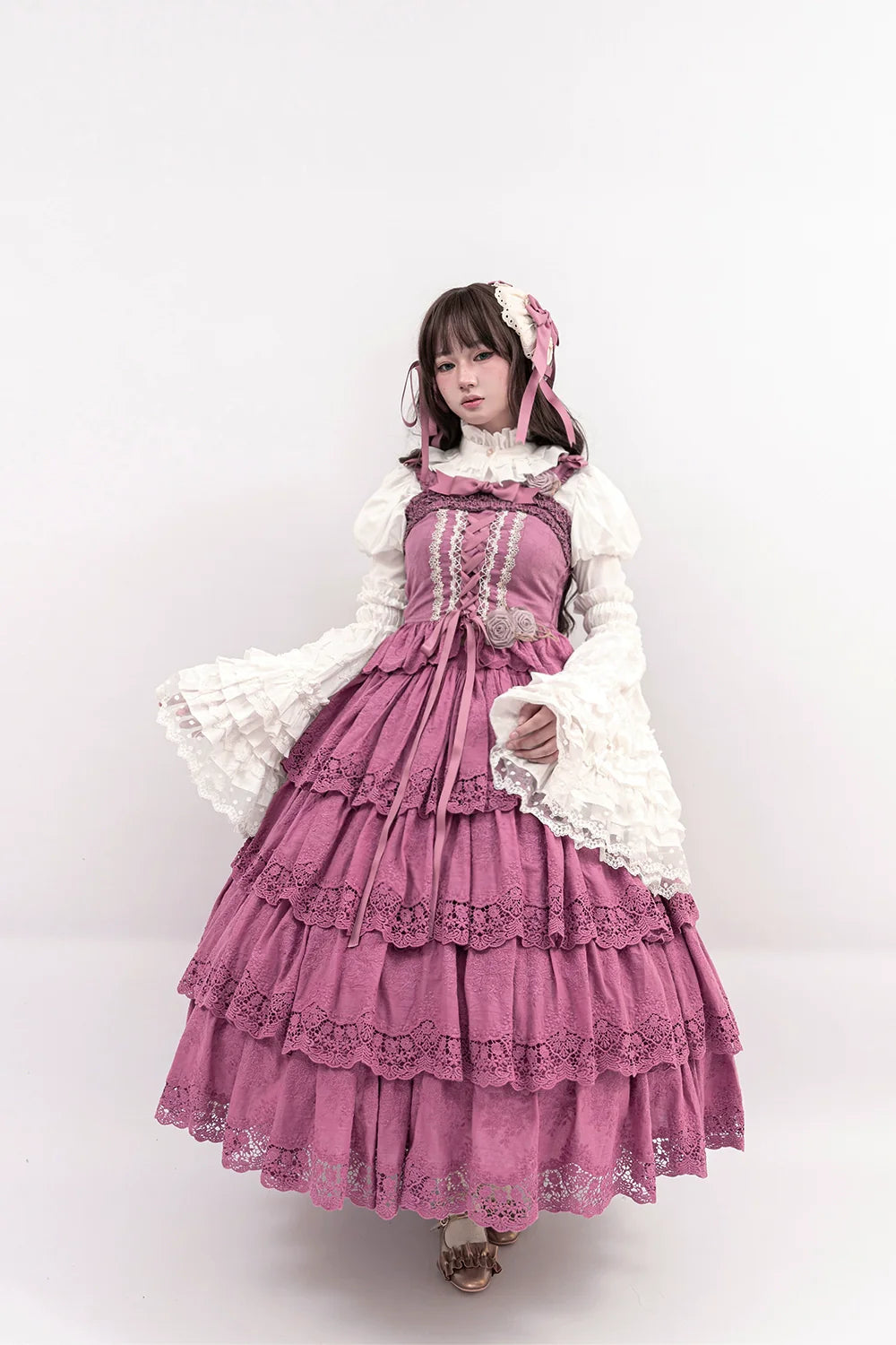 Miss Point - Forest Waltz - Classic Lolita Tiered Skirt Multi-layer Embroidered SK