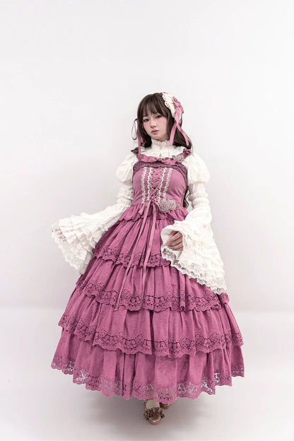 Miss Point - Forest Waltz - Classic Lolita Tiered Skirt Multi-layer Embroidered SK