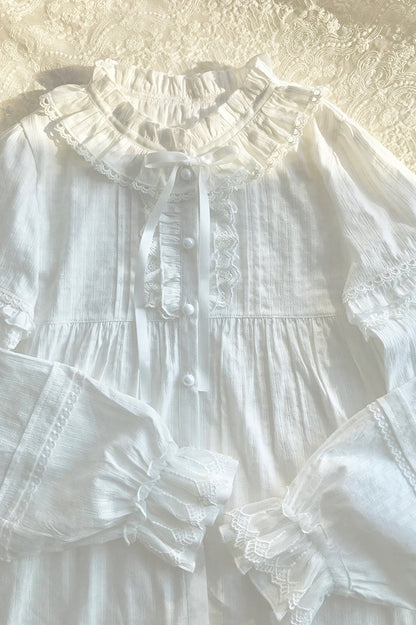 Yilia - Elegant Cotton Long-Sleeved Shirt