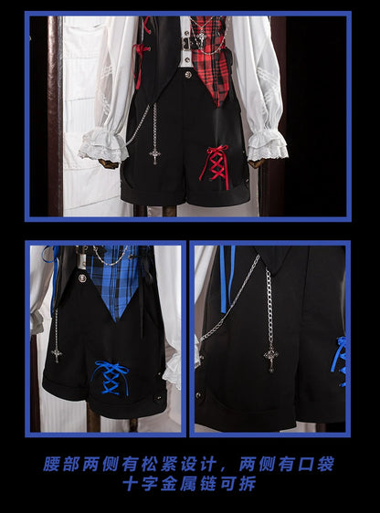 OCELOT - Kalila - Punk Lolita Dress Set Plaid Shorts Set