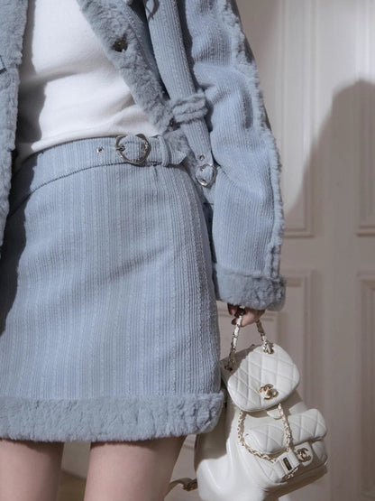 Fur jacket+skirt【s0000005826】