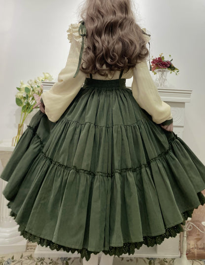 Meow Jun - Sunflower Appointment - Chinese Style Skirt and Blouse