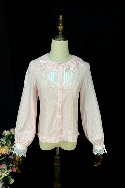 DMFS Lolita - Sweet Lolita Long Sleeve Shirt with Doll Collar