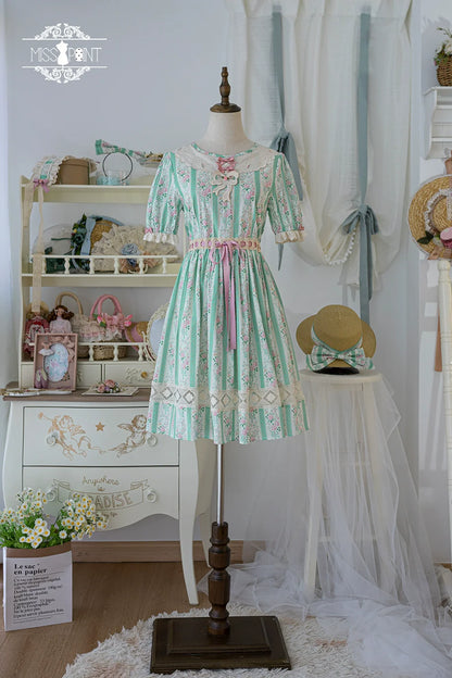 Miss Point - Customized Elegant Lolita OP Dress Cute Daily Girl Short Lolita Dress