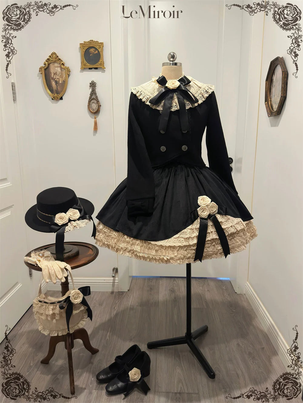 LeMiroir - Winter Solstice - Elegant Lolita Winter Short Coat & SK