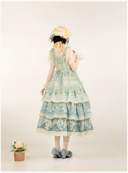 With PUJI - Letters and Poetry - Classic Lolita Tulle Over-Skirt for Summer