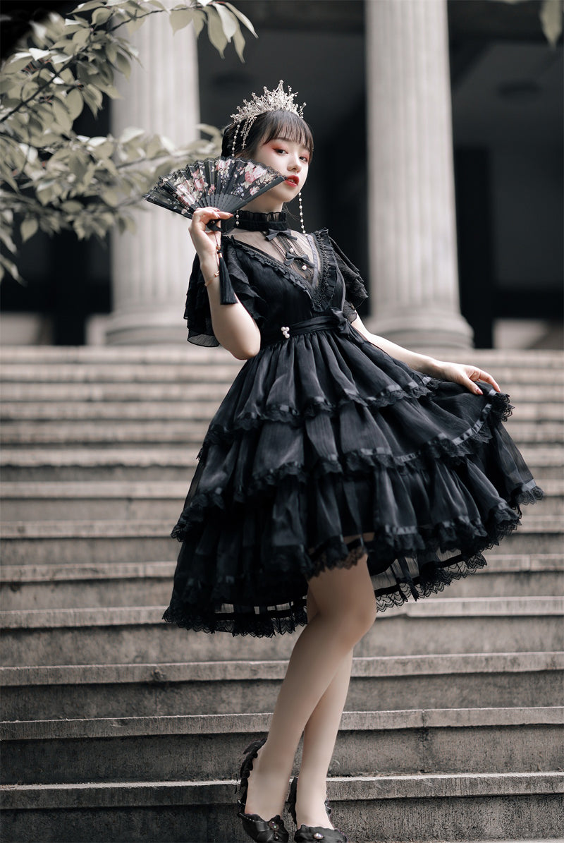 Your Princess - Castle Night - Dark Themed Gothic Lolita OP