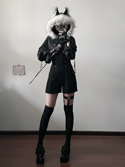 Gazing Galactic - Ouji Lolita Hight Waist Shorts